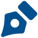 Logo design icon pencil and colour swatch